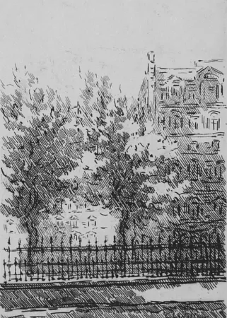 Radierung Castellani - Cancellata del British Museum