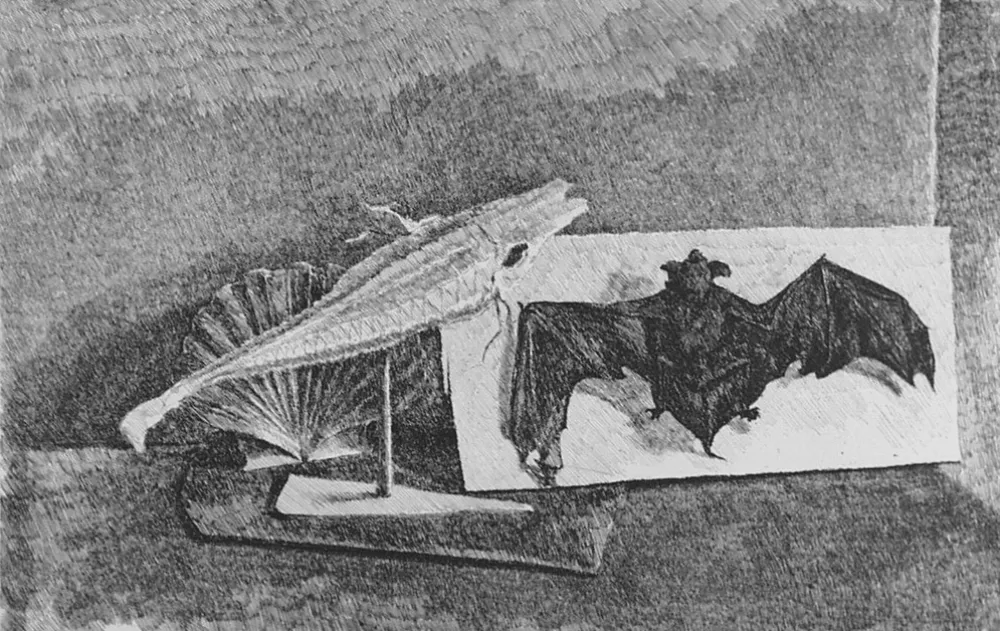 Radierung Castellani - Giravento e nottola