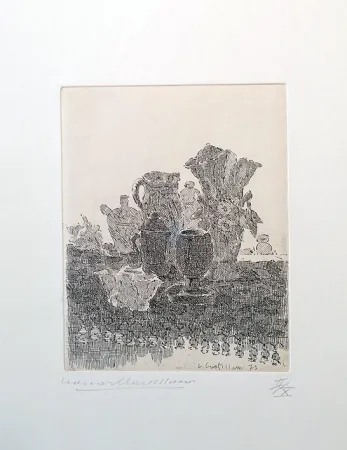 Radierung Castellani - La salsiera