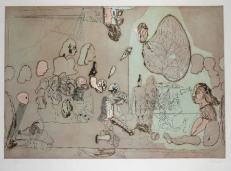 Radierung Und Aquatinta Castillo - Palomares hoy