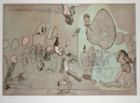 Radierung Und Aquatinta Castillo - Palomares hoy