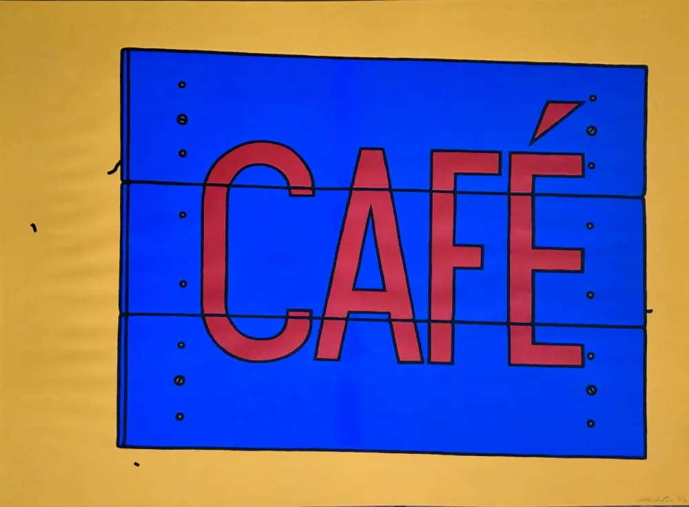 Siebdruck Caulfield -  Cafe Sign 
