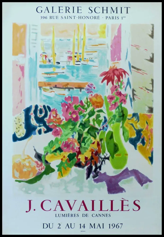 Plakat Cavailles - J.CAVAILLÈS GALERIE SCHMIT - LUMIÈRES DE CANNES