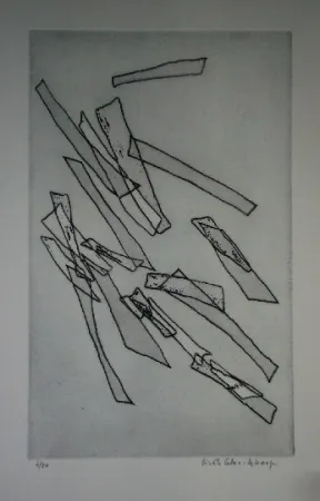 Radierung Celan Lestrange - Inachevé