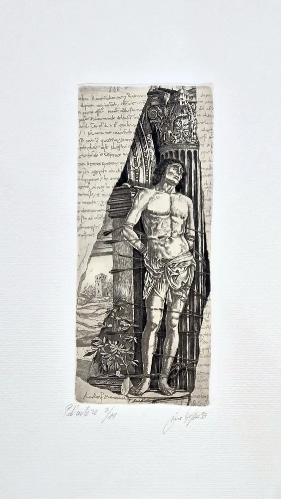 Radierung Ceschin - Omaggio a Mantegna