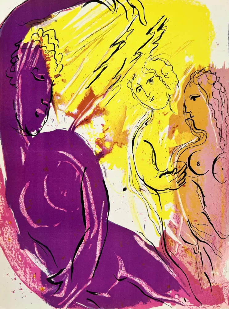 Lithographie Chagall - Angel of Paradise