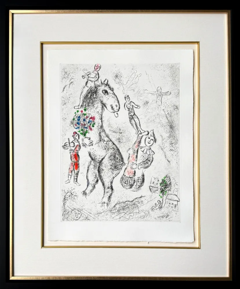 Radierung Chagall - Celui qui dit les choses sans rien dire, Planche IX