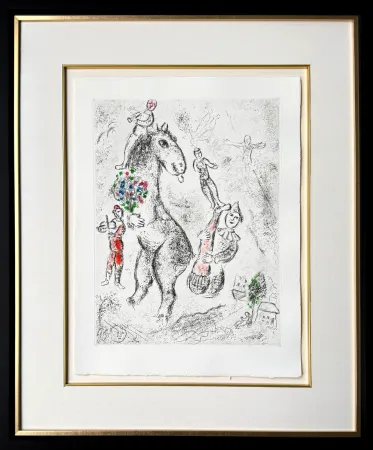 Radierung Chagall - Celui qui dit les choses sans rien dire, Planche IX