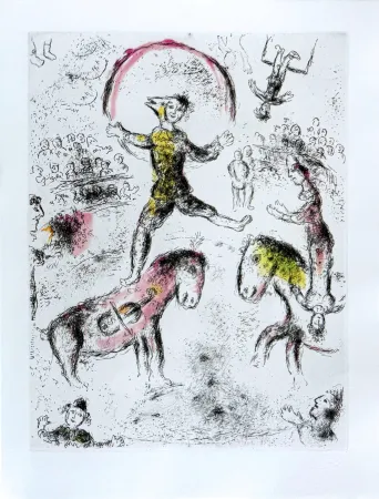 Radierung Chagall - Celui qui dit les choses sans rien dire, Planche VI