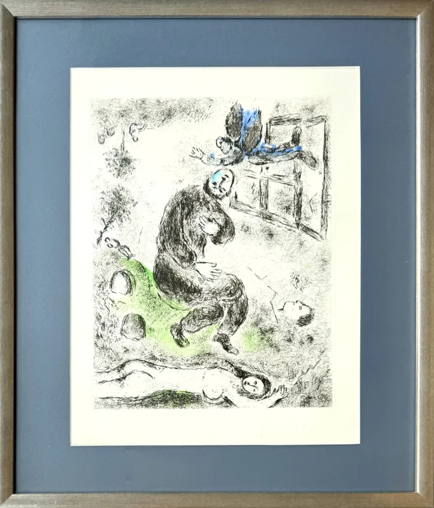 Radierung Und Aquatinta Chagall - Celui qui dit les choses sans rien dire, Planche XII