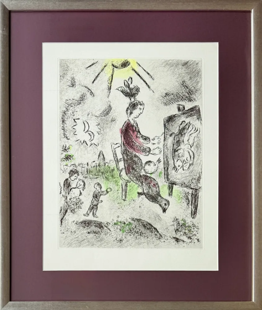 Radierung Und Aquatinta Chagall - Celui qui dit les choses sans rien dire, Planche XVI