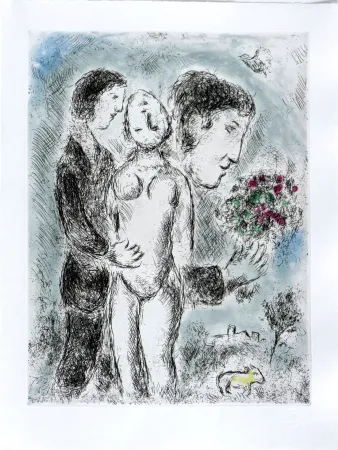 Radierung Und Aquatinta Chagall - Celui qui dit les choses sans rien dire, Planche XXI