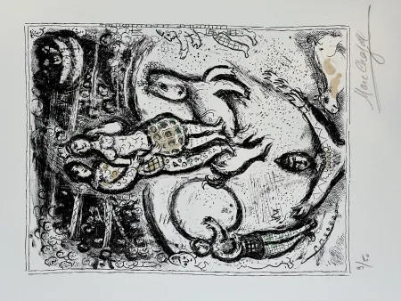 Lithographie Chagall - Cirque