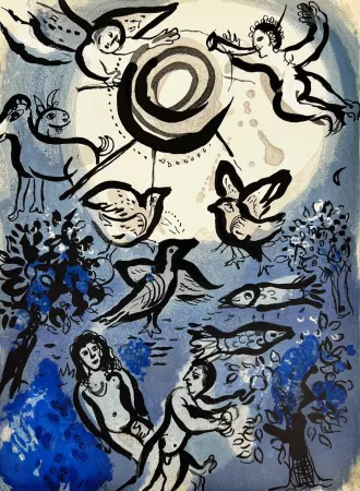 Lithographie Chagall - Creation