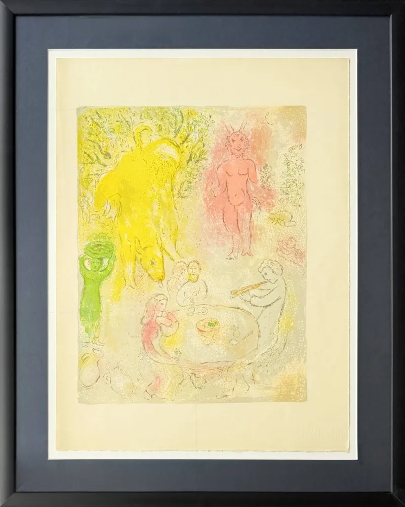 Lithographie Chagall - Daphnes and Chloé, Planche XXIII (trial proof)