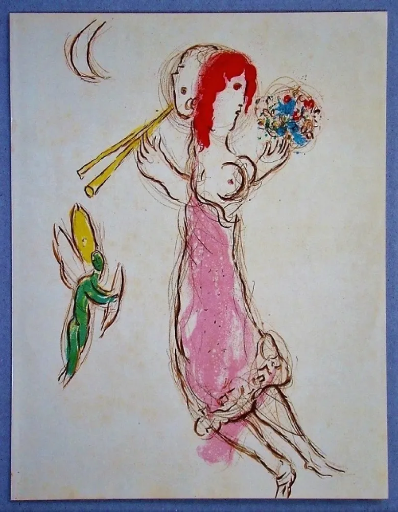 Lithographie Chagall - Daphnis et Chloé