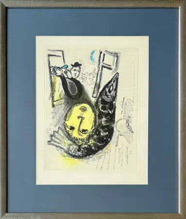 Radierung Und Aquatinta Chagall - De Mauvais Sujets - Planche II