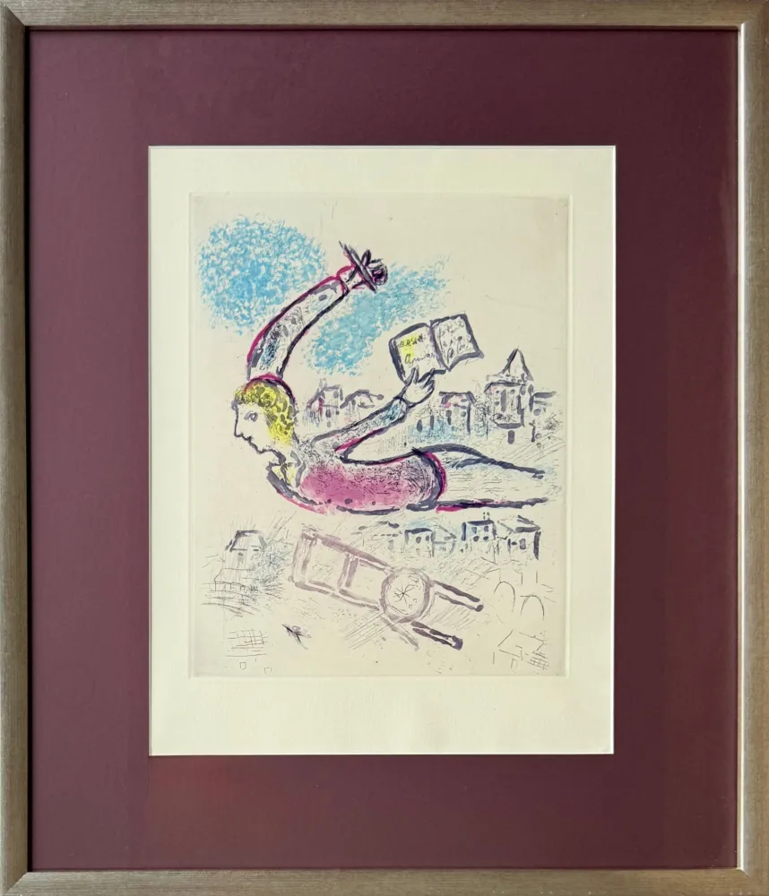 Radierung Und Aquatinta Chagall - De Mauvais Sujets - Planche V