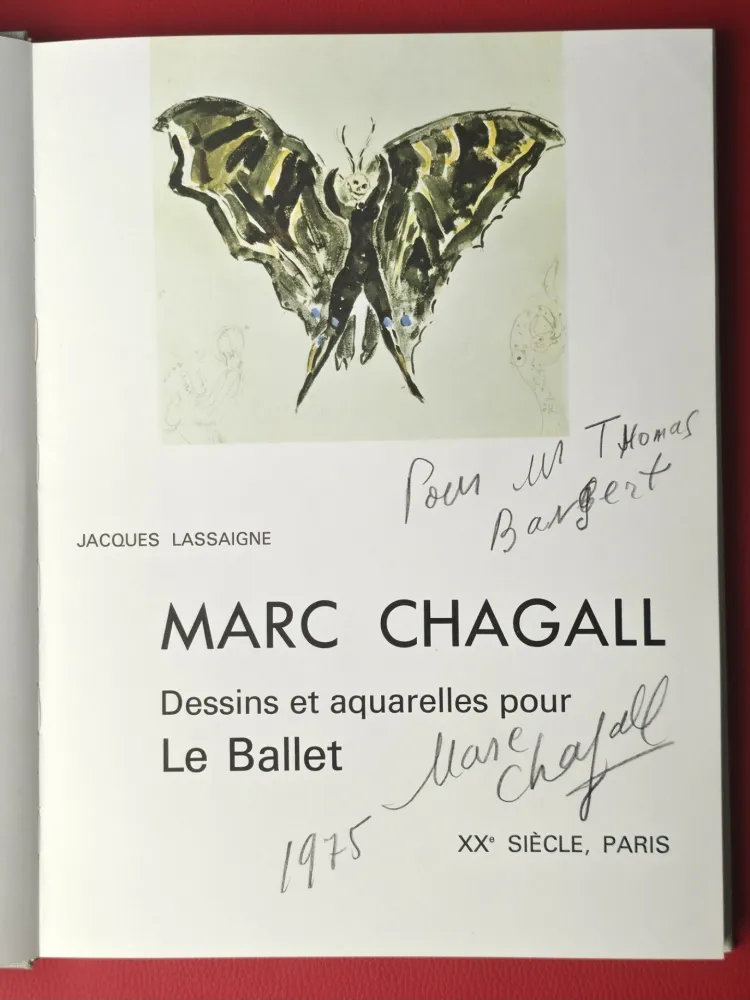 Illustriertes Buch Chagall - Dessins et aquarelles pour “Le Ballet”