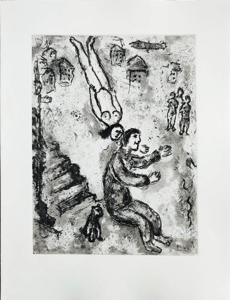 Radierung Chagall - Et sur la terre