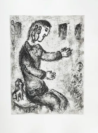 Radierung Chagall - Et sur la terre