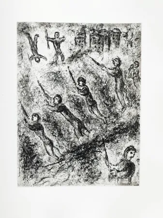 Radierung Chagall - Et sur la terre
