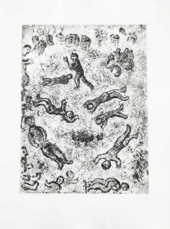 Radierung Chagall - Et sur la terre