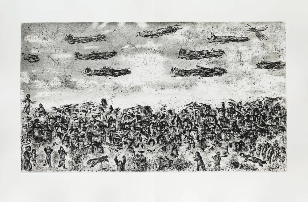 Radierung Chagall - Et sur la terre