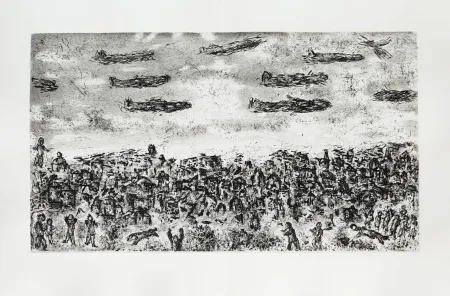 Radierung Chagall - Et sur la terre