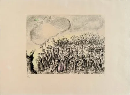 Radierung Chagall - Exodus From Egypt