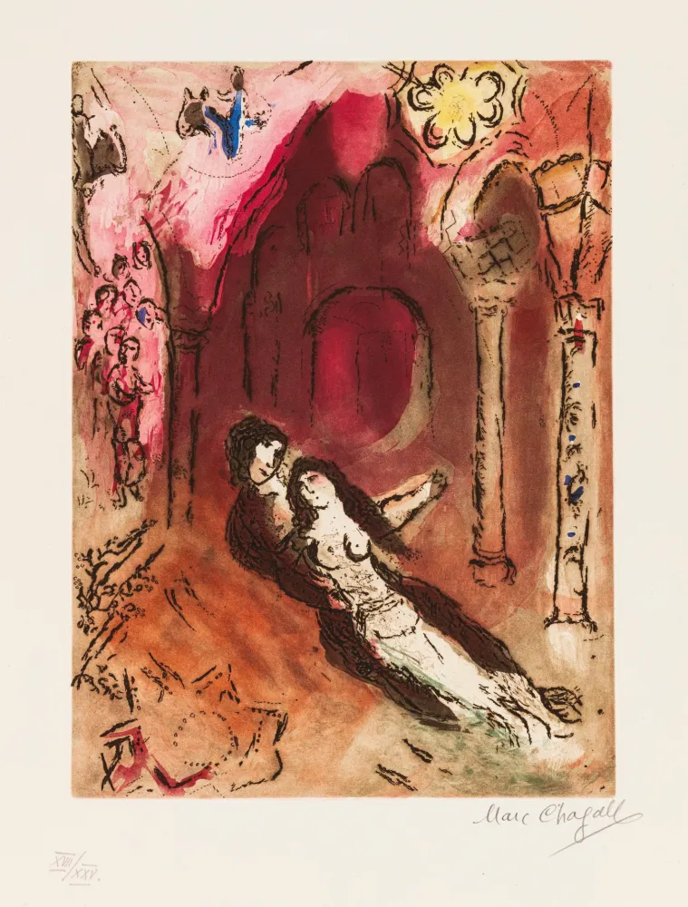 Radierung Und Aquatinta Chagall - Granada