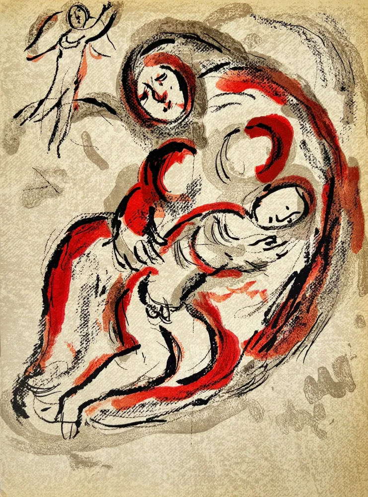 Lithographie Chagall - Hagar in the Desert