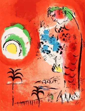 Lithographie Chagall - La Baie des Anges