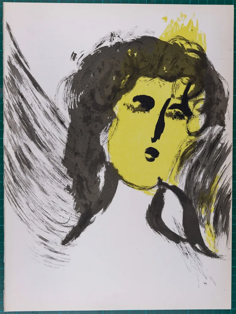 Lithographie Chagall - La Bible : Ange, 1956