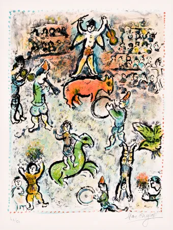 Lithographie Chagall -  La Parade au Cirque 