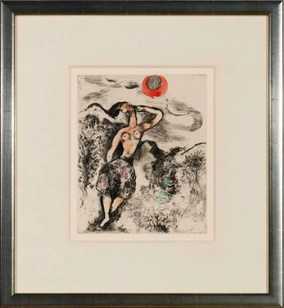 Radierung Chagall - La Souris Metamorphosée en Fille (The Mouse Transformed into a Girl)