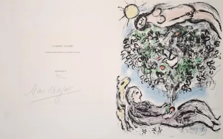 Lithographie Chagall - L’Abre Fleuri - M915