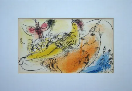 Lithographie Chagall - L'Accordéoniste