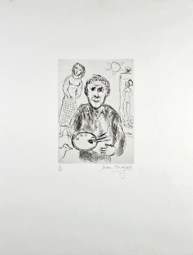 Stich Chagall - L’Artiste et son modèle