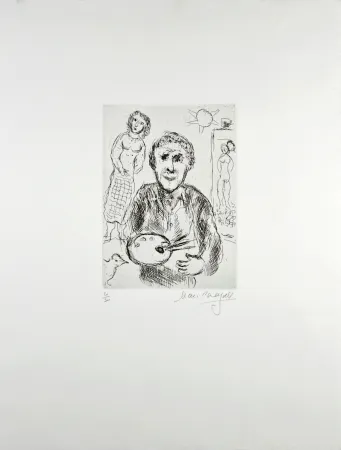 Stich Chagall - L’Artiste et son modèle