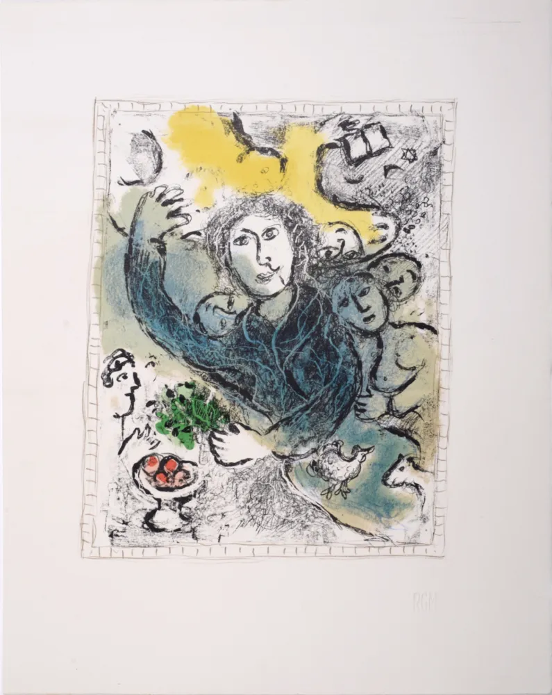 Lithographie Chagall - L'Artiste II, 1978 - Very scarce!