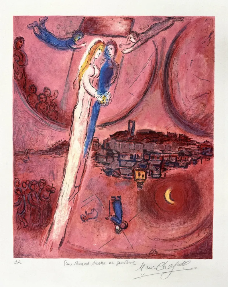 Lithographie Chagall - Le Cantique des Cantiques