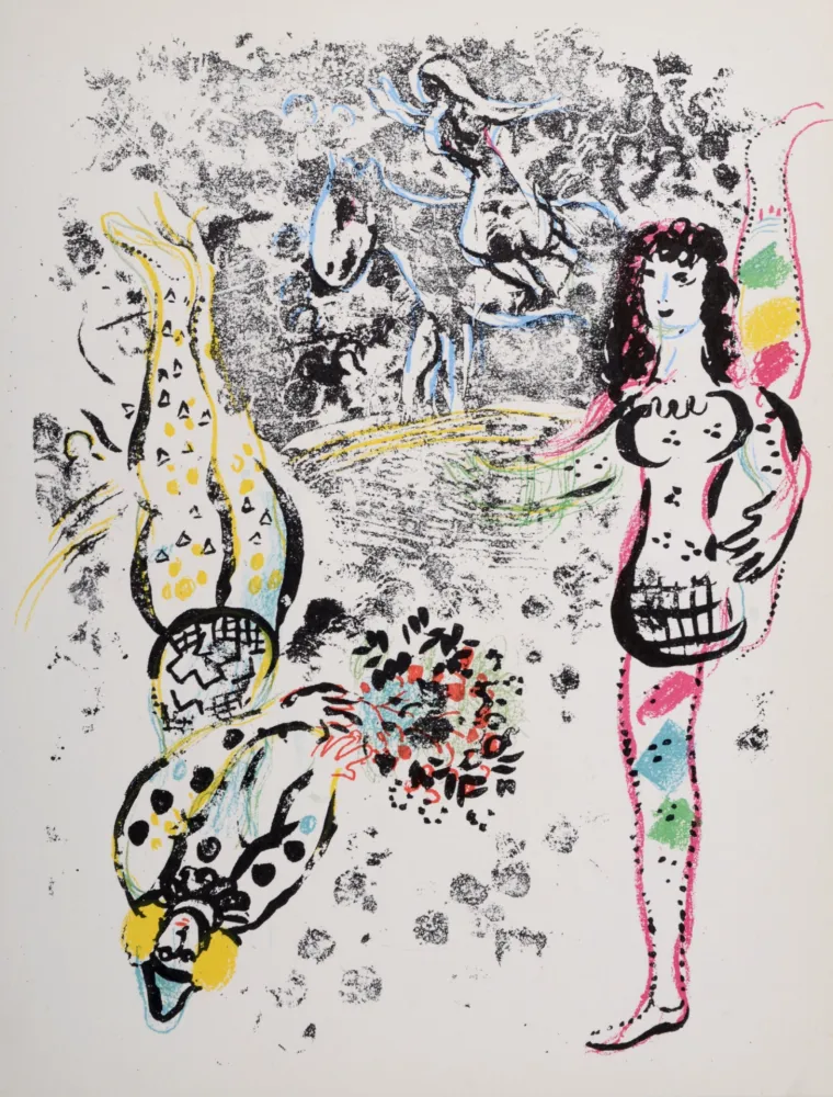Lithographie Chagall - Le Jeu des Acrobates, 1963