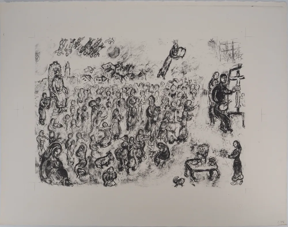 Lithographie Chagall - Le monde de la Bible