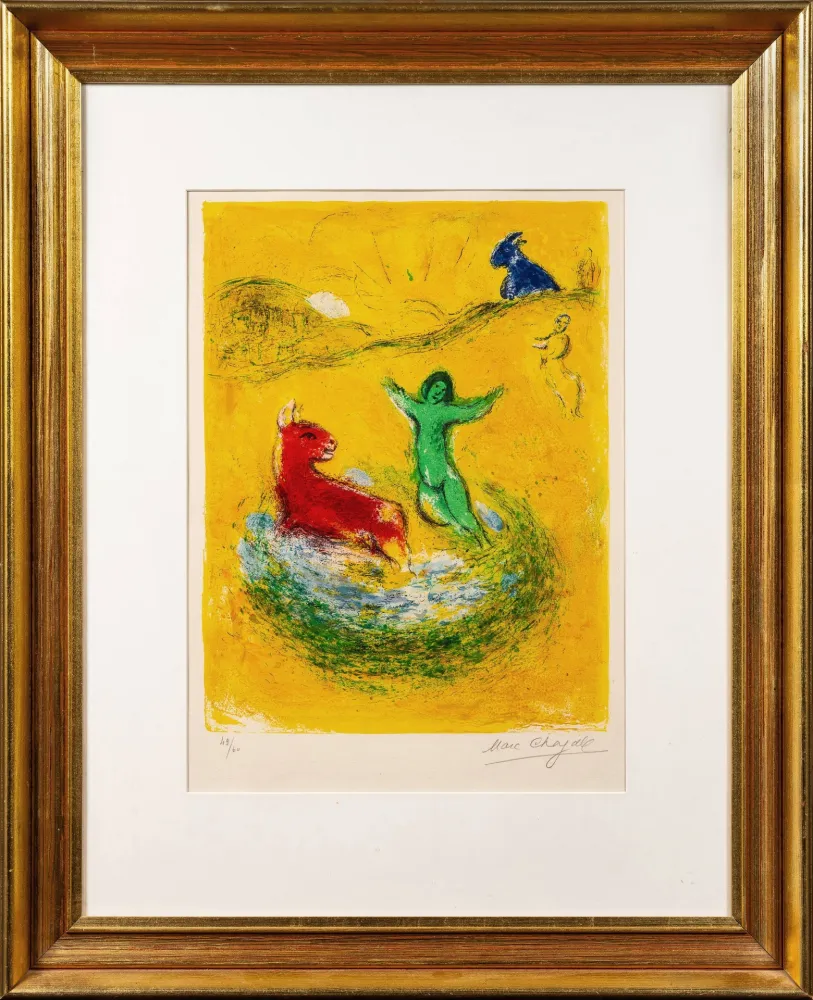 Lithographie Chagall - Le piège à loups (The Wolf Trap)