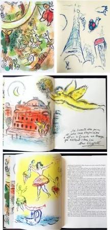 Illustriertes Buch Chagall - LE PLAFOND DE L'OPERA DE PARIS. Lithographie originale de Marc Chagall (1965).