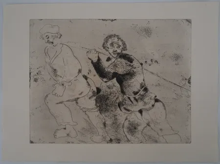 Stich Chagall - Le retour de pêche (Les haleurs)