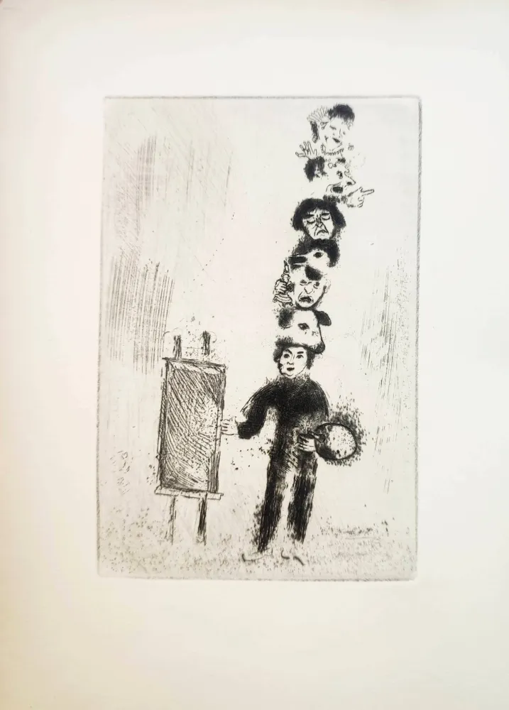 Radierung Chagall - Le Sept Péchés Capitaux