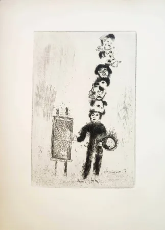 Radierung Chagall - Le Sept Péchés Capitaux