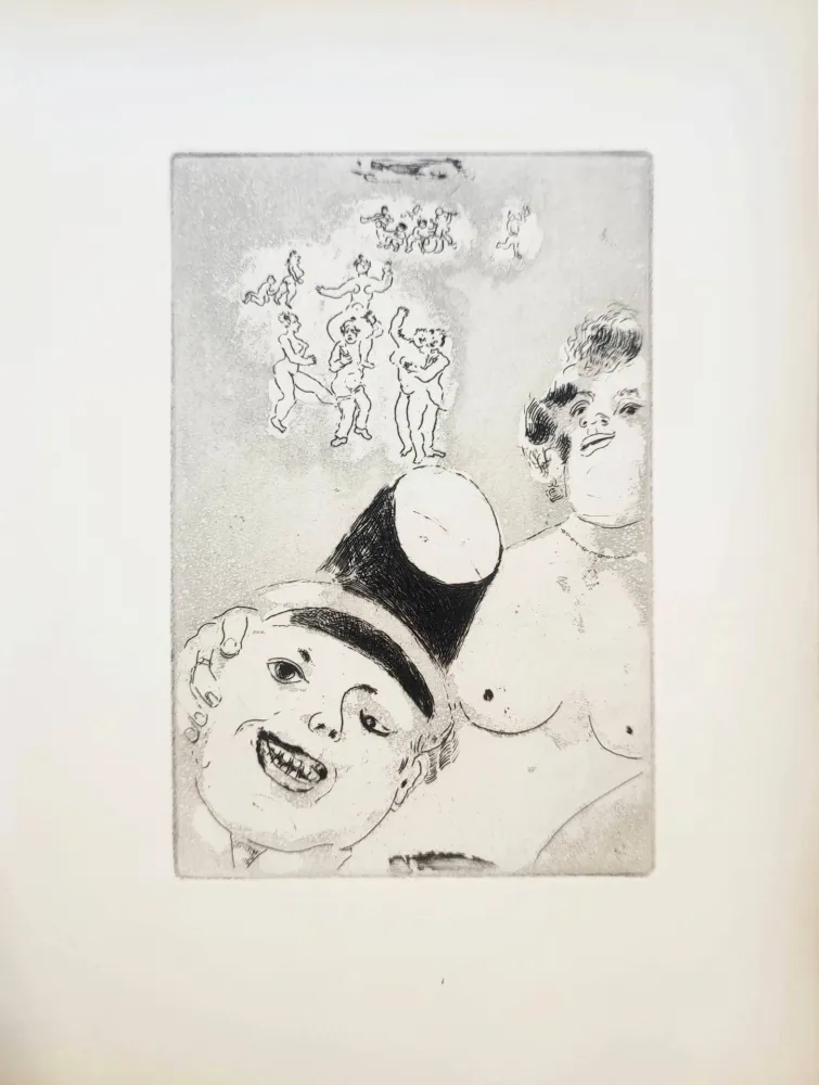 Radierung Chagall - Le Sept Péchés Capitaux